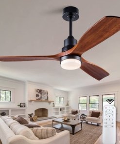Ventilador de techo de 132 cm con luz para sala