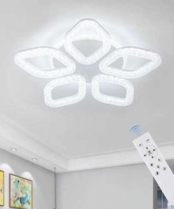 Lámpara de techo LED de 56 cm y 55 W regulable con control