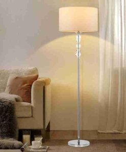 Lámpara de piso moderna de cristal para sala, 3 tonos de luz