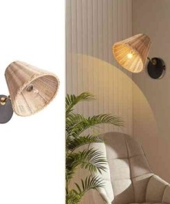Lámpara de pared estilo granja boho retro, 1 luz