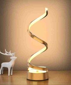 Lámpara de mesa LED en espiral decorativa táctil