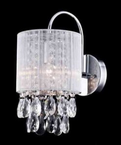Lámpara de pared de cuello de cisne de cristal