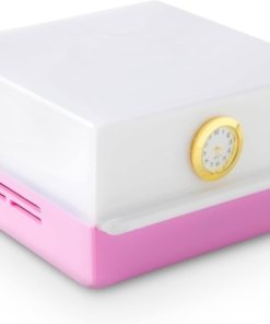 Lámpara de lectura LED con cajón, rosa