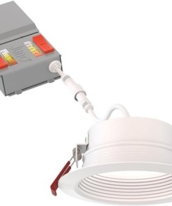 Luz LED empotrable tipo oblea sin caja, blanco mate