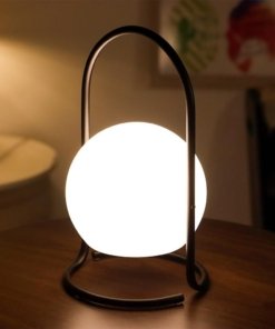 Linterna LED portátil inalámbrica para exterior, marfil