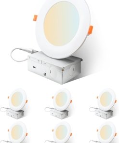 Foco empotrable delgado de 10 cm y 10 W, 5 tonos de luz