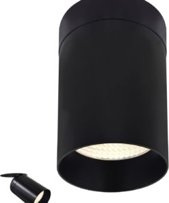 Foco cilíndrico empotrable de 8 cm, 5 tonos de luz