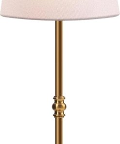 Lámpara de mesa recargable inalámbrica art déco, blanca