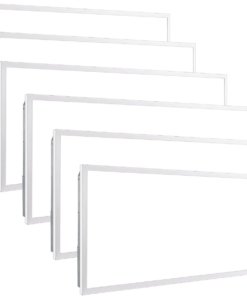 Paquete de 6 paneles LED planos de 5 cm, luz de día