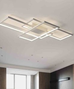 Plafón LED cuadrado de acrílico de 75 W, blanco