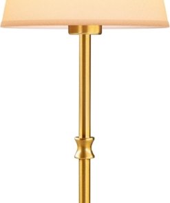 Lámpara de mesa inalámbrica de carga rápida vintage, latón