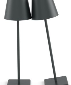 Paquete de 2 lámparas de mesa LED inalámbricas, blancas