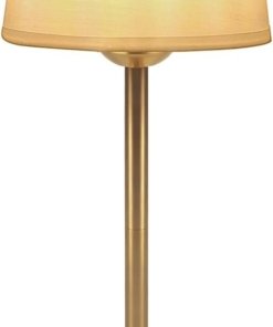 Lámpara de mesa inalámbrica dorada con atenuador