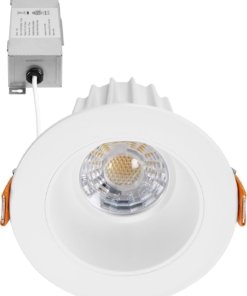 Luz empotrable ultradelgada antideslumbrante de 5 cm, blanca