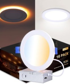 Luz LED empotrable de 15 cm sin caja, blanca