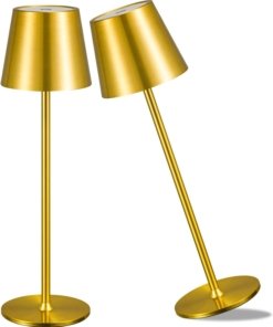 Lámpara de mesa inalámbrica regulable con 3 modos de luz