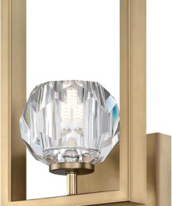 Lámpara LED de pared contemporánea, cobre cepillado