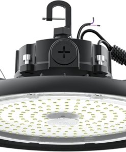 Luz LED de 180 W tipo campana para taller, negra