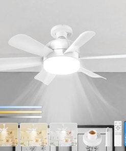 Ventilador con luz para socket E26 de 6 velocidades