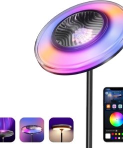 Lámpara de pie inteligente con proyector RGB para sala