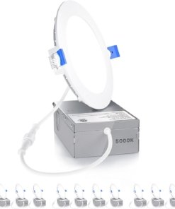 Paquete de 12 luces LED empotrables para techo, luz de día
