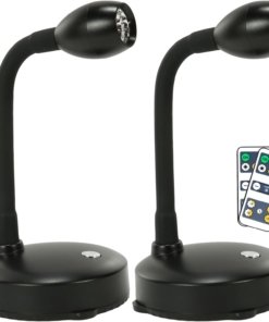 Foco inalámbrico a batería para cuadros, negro