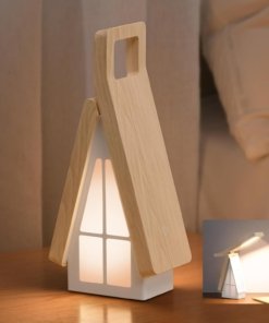 Lámpara de buró para niños, pequeña y transparente