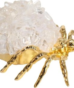 Lámpara de mesa tipo candil de cristal blanco con luz nocturna