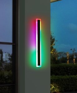 Lámpara de pared RGB moderna para exterior