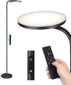 Lámpara de pie LED súper brillante de 36 W, blanca