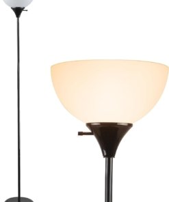 Lámpara de pie moderna negra de 180 cm
