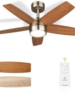 Ventilador de techo con luz y control remoto