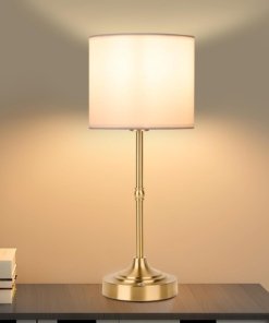 Lámpara de mesa inalámbrica portátil retro, blanca