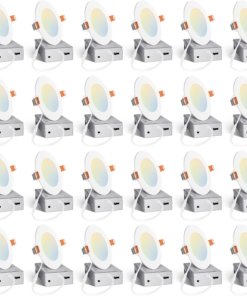 Paquete de 24 luces LED empotrables ultradelgadas certificadas