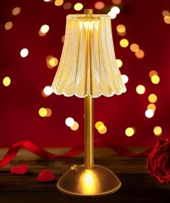 Lámpara de mesa inalámbrica de cristal ideal para regalo