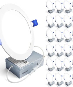 Paquete de 24 luces LED empotrables de 15 cm, luz de día