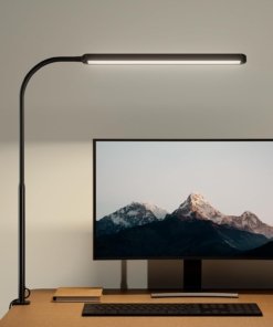 Lámpara de escritorio LED que cuida la vista, negra