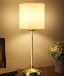 Lámpara de mesa inalámbrica de 8000 mAh regulable, blanca