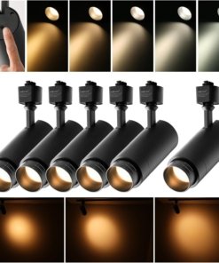 Cabezales de iluminación para riel tipo H, negros
