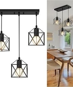Lámpara colgante de 3 luces para isla de cocina