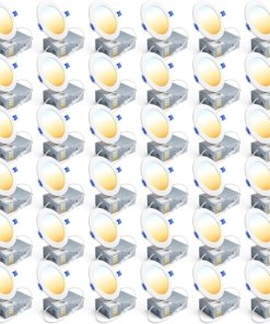 Paquete de 36 luces LED empotrables de 10 cm