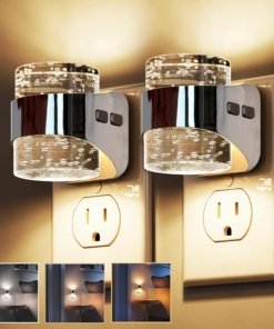 Paquete de 2 luces nocturnas LED enchufables, 3 tonos