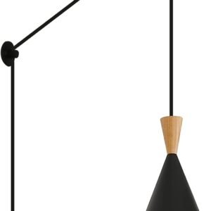 Lámpara colgante moderna enchufable con cordón, lámparas col