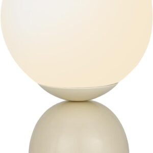 Folux Lámpara de mesa de cristal inalámbrica con forma de gl