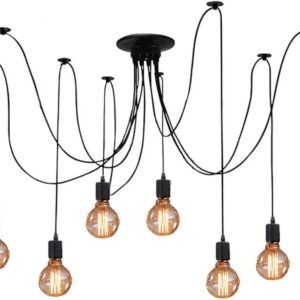 ZHMA Lámpara de araña de techo, lámpara colgante de iluminac