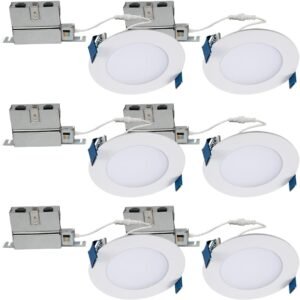 HALO HLB HLB40699FS1EMWR-6PK - Luz empotrable LED de 4 pulga