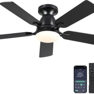 Mpayel Ventiladores de techo con luces, ventilador de techo