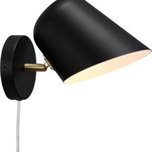 Modway EEI-5300-BLK Briana aplique de pared, 11 pulgadas de