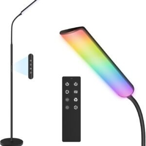 Dimunt Lámpara de Pie LED, Lámpara de Esquina RGB Súper Bril