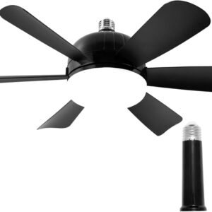 ELIVERN Ventilador de techo con luz y control remoto, ventil